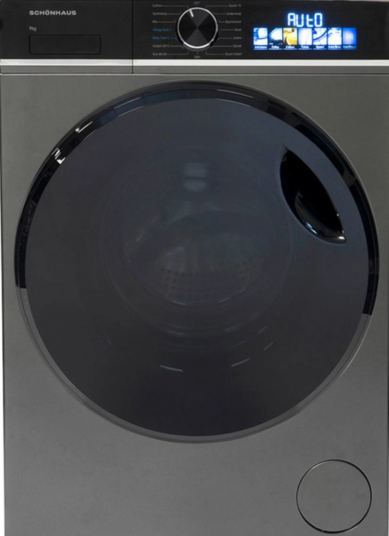 Schonhaus Wmsf01914ag 9Kg 1400 Spin Washing Machine Graphite
