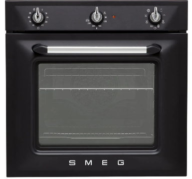 Smeg Black Sf69m3tno Built In Single Oven Electric - Matte