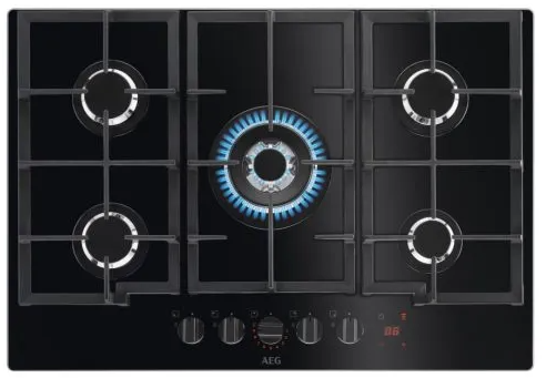 Aeg Hkb75450nb 75Cm Gas On Glass Hob black - Image 7