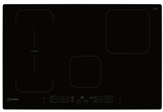 Indesit Black Ib21b77ne 75Cm Induction Hob