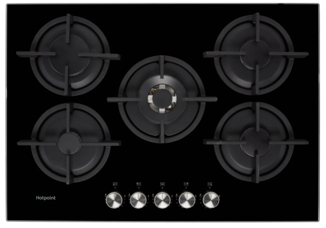 Hotpoint Black Hgs72sbk 73Cm Gas Hob - Image 10