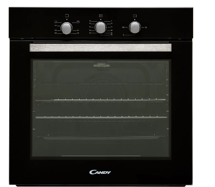 Candy Black Ocgf12b Built-In Lpg Single Oven With Natural Gas Conversion Kit, A+ Rated