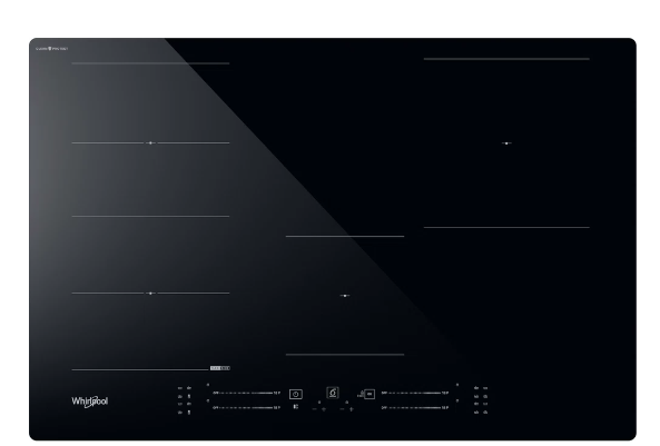 Whirlpool Black Cleanprotect Wf S1577 Cpne 77Cm Induction Hob