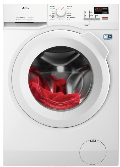 Aeg White L6fbk841b 6000 Prosense® Washing Machine, 8Kg, 1400 Spin, A Rated