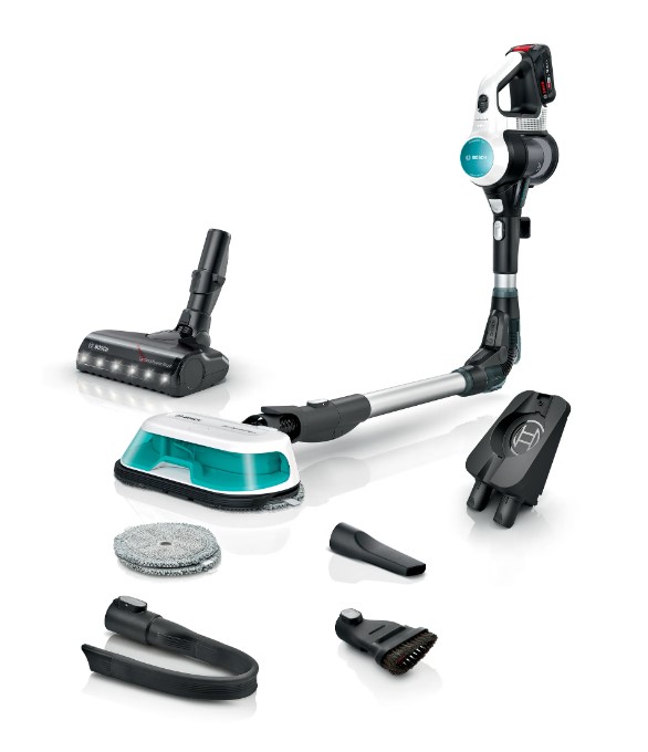 Bosch White Cordless Handstick Vacuum Cleaner Unlimited 7 Aqua