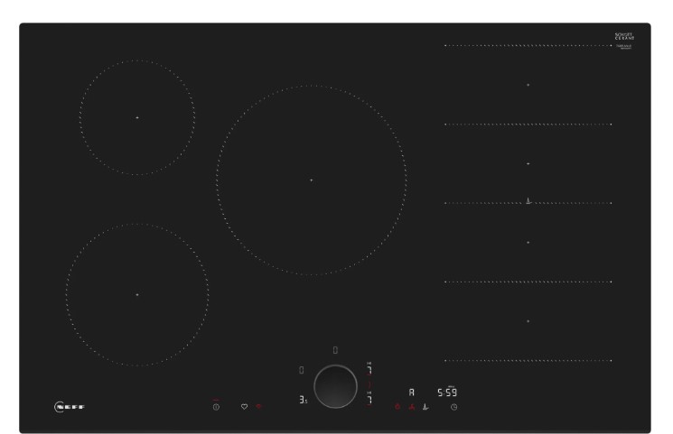 Neff Black N 90 Induction Hob 80 Cm T68fuv4l0