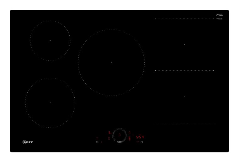 Neff Black N70 Induction Hob 80 Cm T58phw1l0