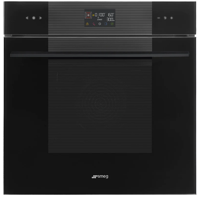 Smeg Black 60Cm Linea Speedwave Xl Combi Microwave Glass So6102m2b3