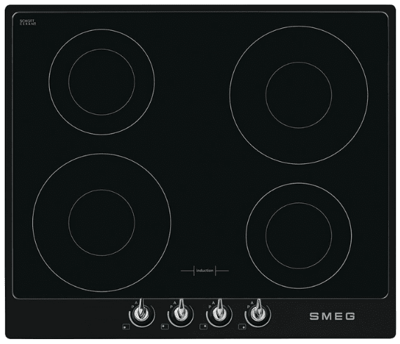 Smeg Black Si964nm 60Cm Victoria Induction Hob With Frame
