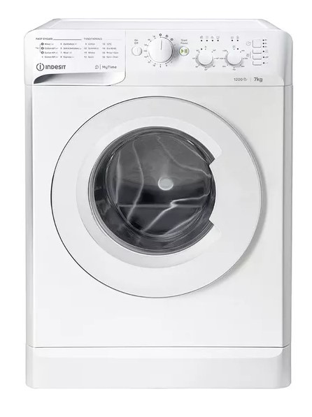 Indesit White Mytime Washing Machine - 7Kg - 1200Rpm - E Rated - Mtwc71252wuk