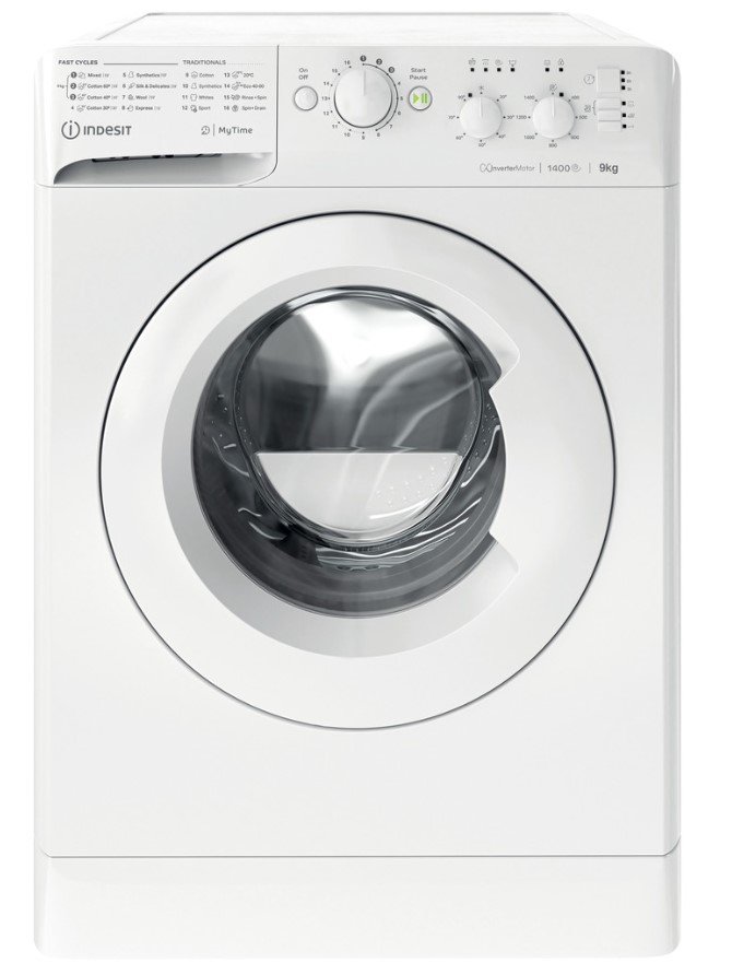 Indesit White Mtwc91495wukn Freestanding 9Kg 1400Rpm Washing Machine In