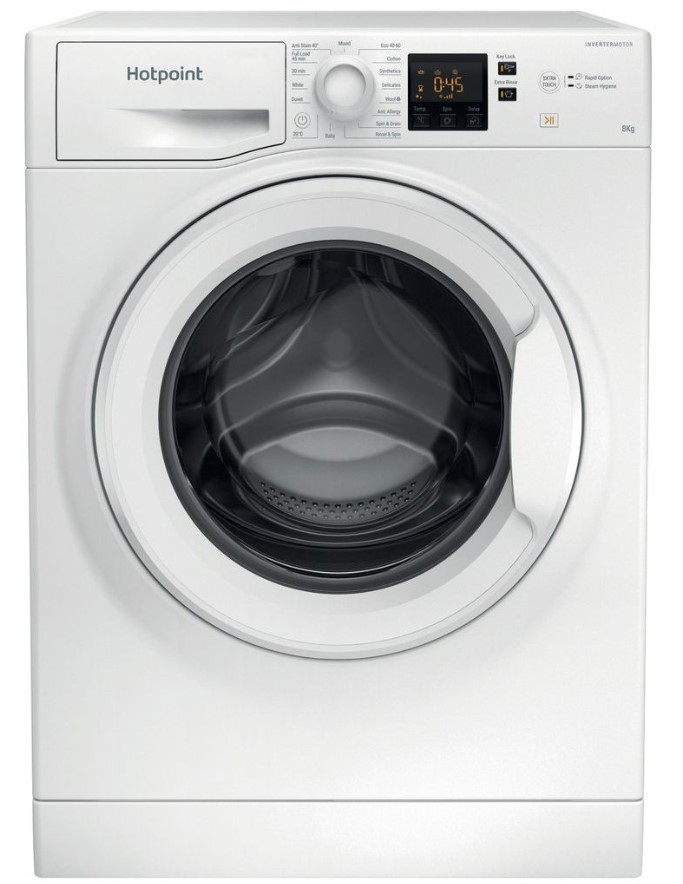 Hotpoint White Nswf846wuk Freestanding 8Kg 1400Rpm Washing Machine In