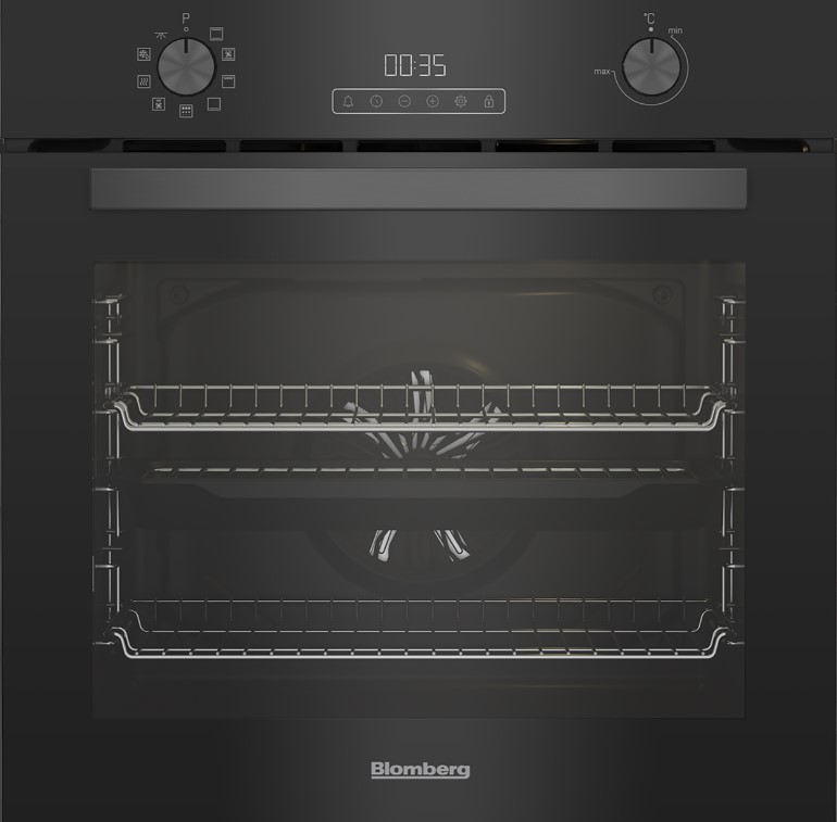 Blomberg Black Single Fan Oven Roen8232bp
