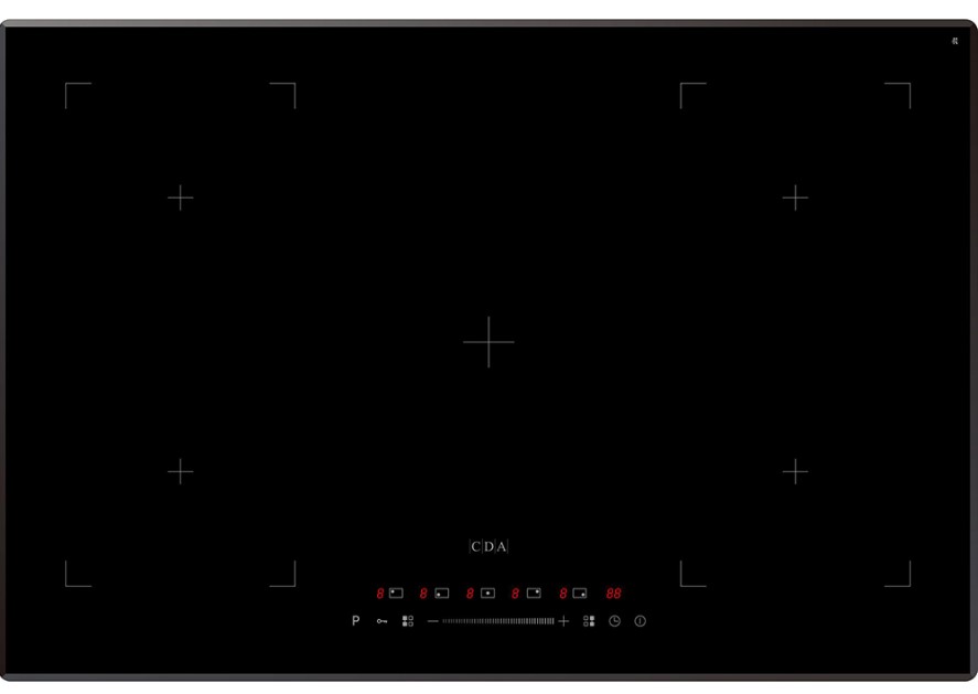 Cda Black Hn7750fr 77Cm Five Zone Induction Hob