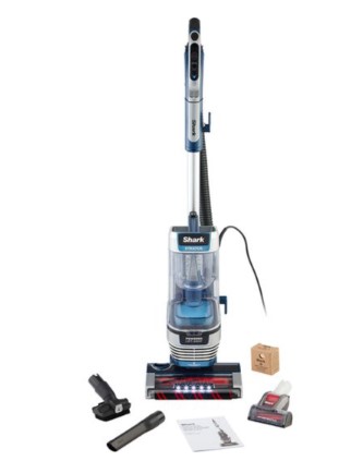 Shark Blue Stratos Az3000ukt Upright Bagless Vacuum Cleaner - Navy