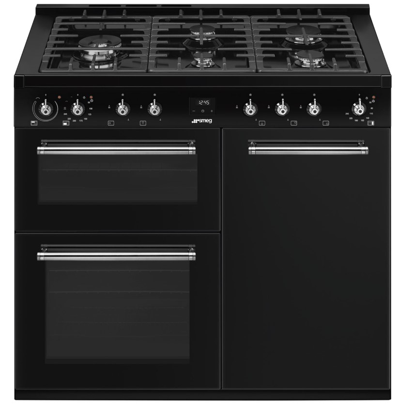Smeg Black Cooker Classic Cx103gmbl