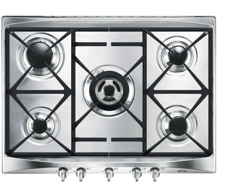 Smeg 5 Burner 75Cm Gas Hob Silver Sr275xgh2 - Image 6