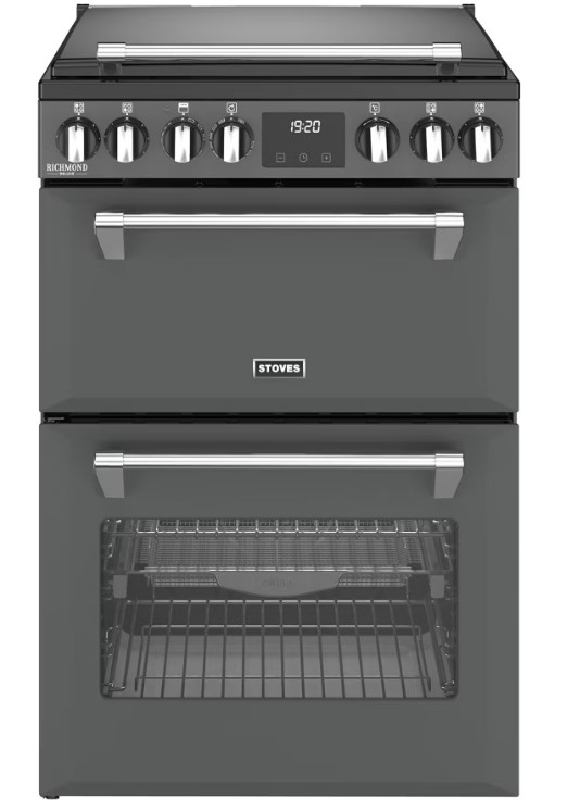 Stoves Anthracite 444411846 60Cm Wide Richmond Deluxe Double Oven Cooker In Induction Hob