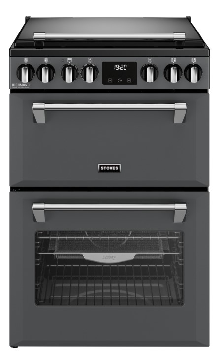 Stoves Anthracite 444411843 Richmond Deluxe 60Cm Dual Fuel Cooker Lidded