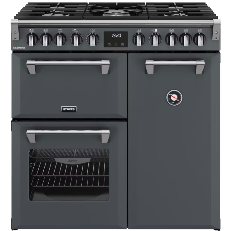 Stoves Anthracite 444411849 90Cm Wide Richmond Dual Fuel Range Cooker In