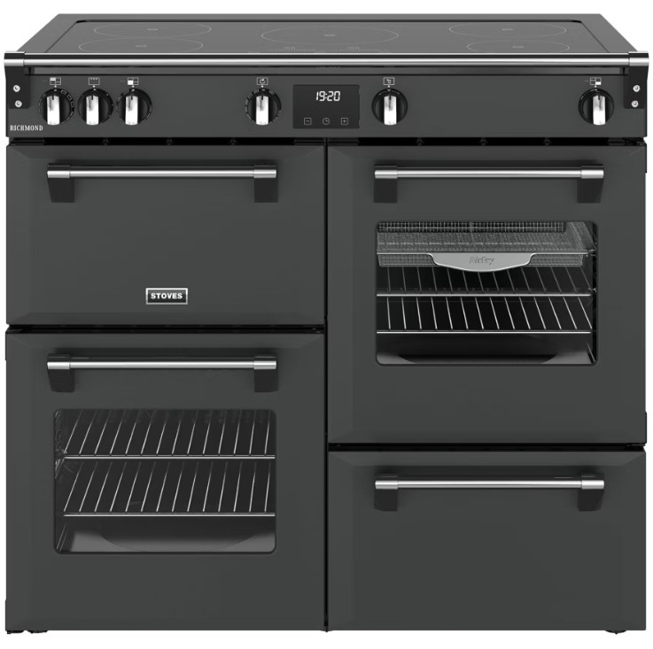 Stoves Anthracite 444411858 100Cm Wide Richmond Induction Range Cooker In