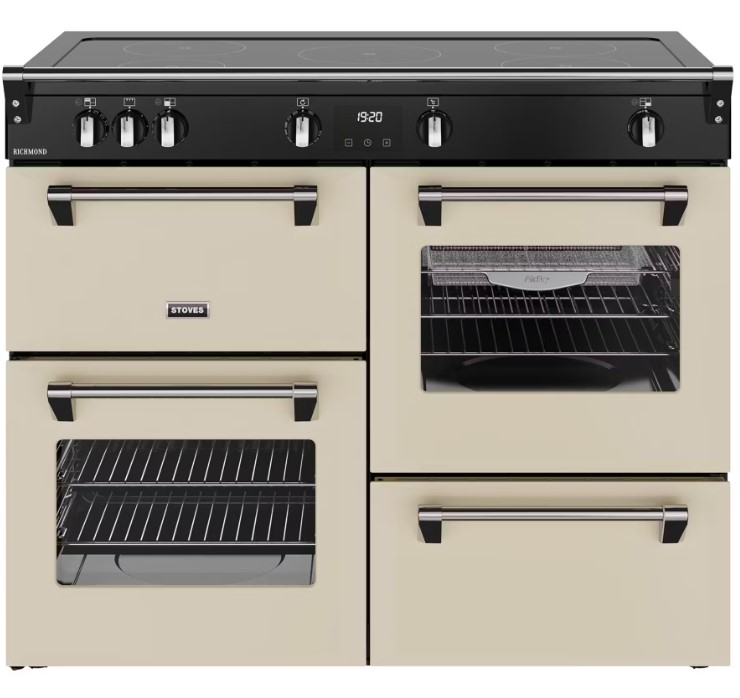 Stoves Cream 444411866 110Cm Wide Richmond Induction Range Cooker In