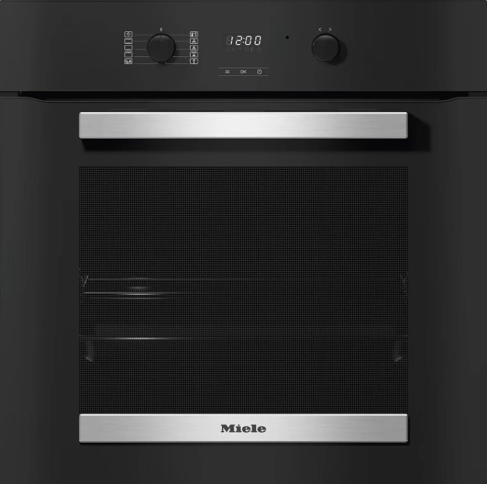 Miele Contourline H2455b 76L Built-In Electric Single Oven - Clean Steel - A+ Rated