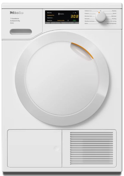 Miele White Tea525wp 8Kg Freestanding Heat Pump Tumble Dryer