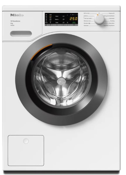 Miele White W1 Graphite Wea125wcs 8Kg Washing Machine With 1400 Rpm - A Rated