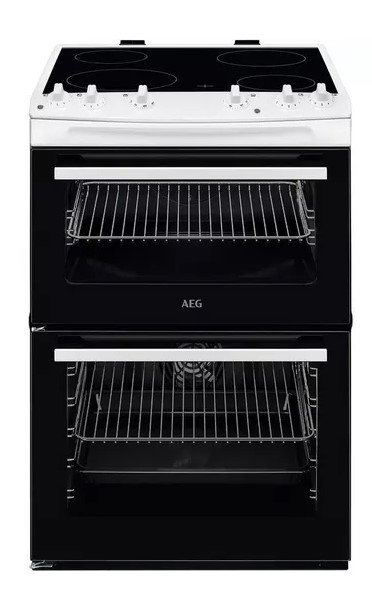 Aeg White 5000 Surroundcook Ccx6501acw 60 Cm Electric Ceramic Cooker