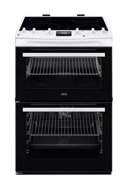 Aeg White 5000 Surroundcook Ccx6540acw 60 Cm Electric Ceramic Cooker