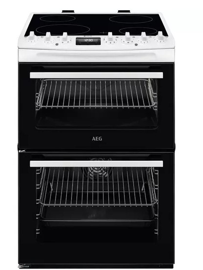 Aeg White Eg 6000 Steambake Ccx6740acw 60 Cm Electric Ceramic Cooker