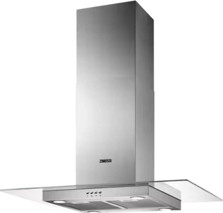 Aeg Dix3950s 90Cm Wide Island Hood - Stainless Steel / Glass - C Rated