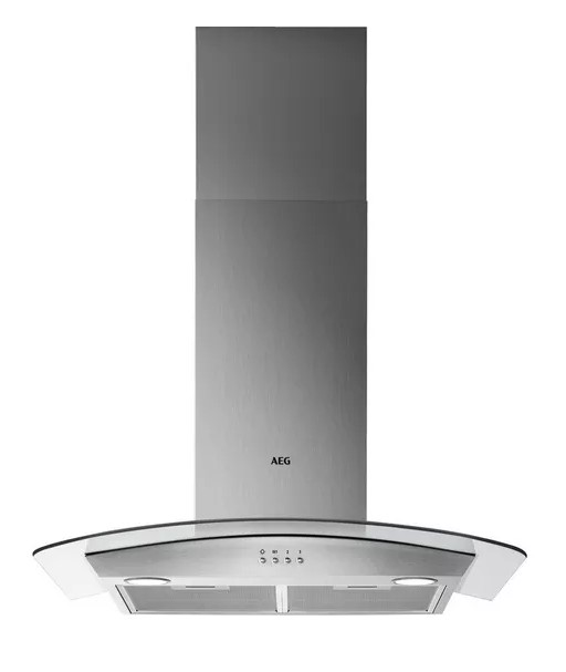 Aeg 5000 Series Dtx3840m 80Cm Wide Chimney Hood - Stainless Steel / Glass