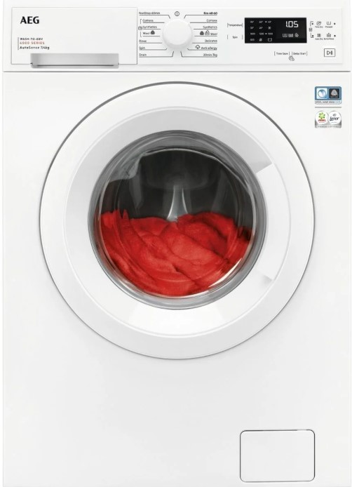 Aeg White 6000 Series Lwx60746b 7Kg/4Kg Washer Dryer With 1600 Rpm - D Rated