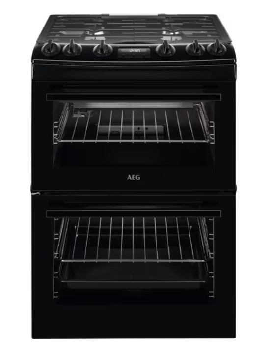 Aeg Black Cgx6130acb 60Cm Gas Cooker - A/A Rated
