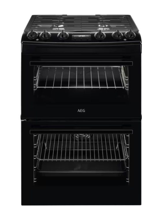 Aeg Black Ckx6540acb Dual Fuel Cooker With Double Oven, A Rated