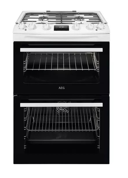 Aeg White 5000 Surroundcook Ckx6540acw 60 Cm Dual Fuel Cooker