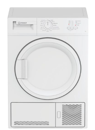Indesit White Cydc82wwgluk Freestanding 8Kg Condenser Tumble Dryer In