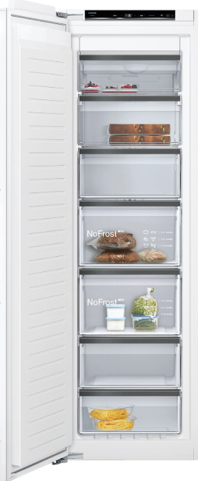 Siemens Iq700 Gi81nhce0 Fully Integrated Upright Freezer Frost Free With Fixed Hinge - E Rated
