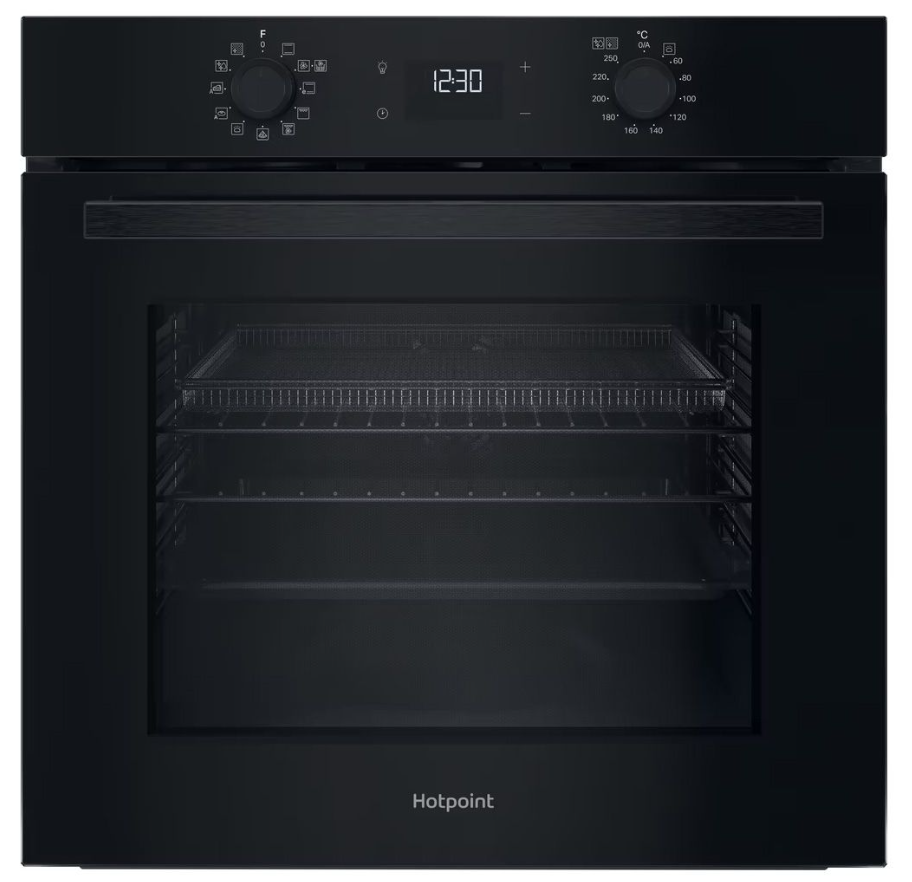 Hotpoint Black Ho458cfbuk Built In Catalytic Single Oven In