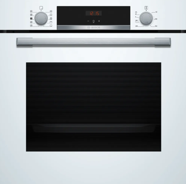 Bosch White Hqa534bw3b Series 4 Built-In Oven With Added Steam Function