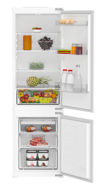 Indesit White Kinh1271b4uk Integrated No Frost Fridge Freezer
