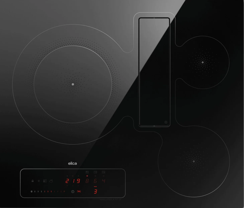 Elica Black Nikolatesla Nt-Fit-A3z-60 60Cm Wide Venting Hob - A Rated