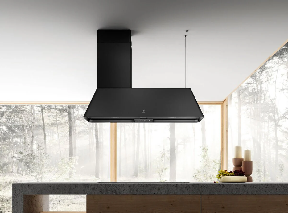 Elica Ikona-Maxxi 120Cm Wide Ceiling Mounted Hood - A Rated