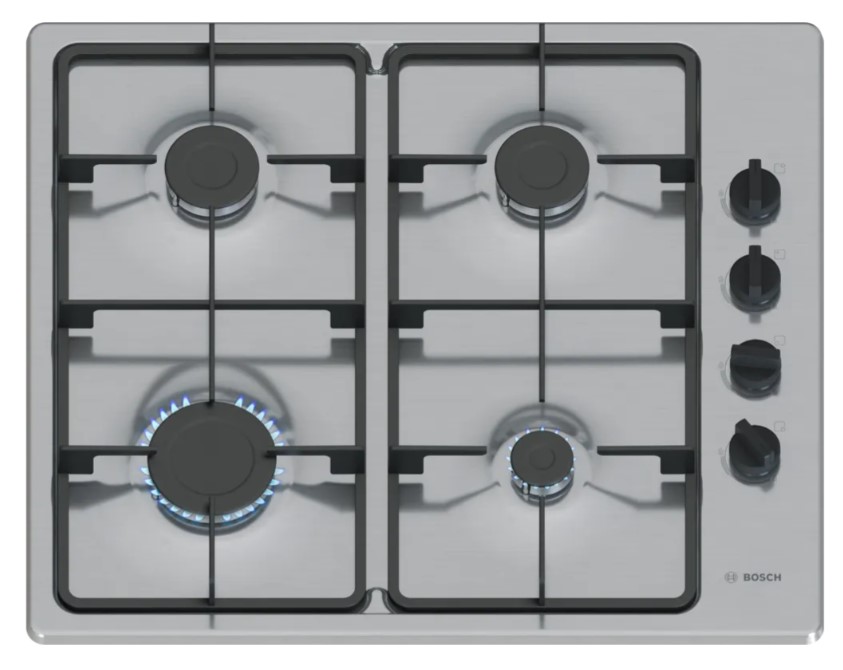 Bosch Series 2 Gas Hob 60 Cm Stainless Steel Pbp6b5k60