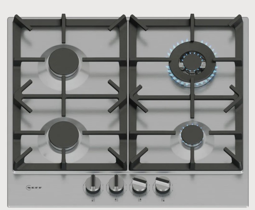 Neff N 70 Gas Hob 60 Cm Stainless Steel T26cih8n0