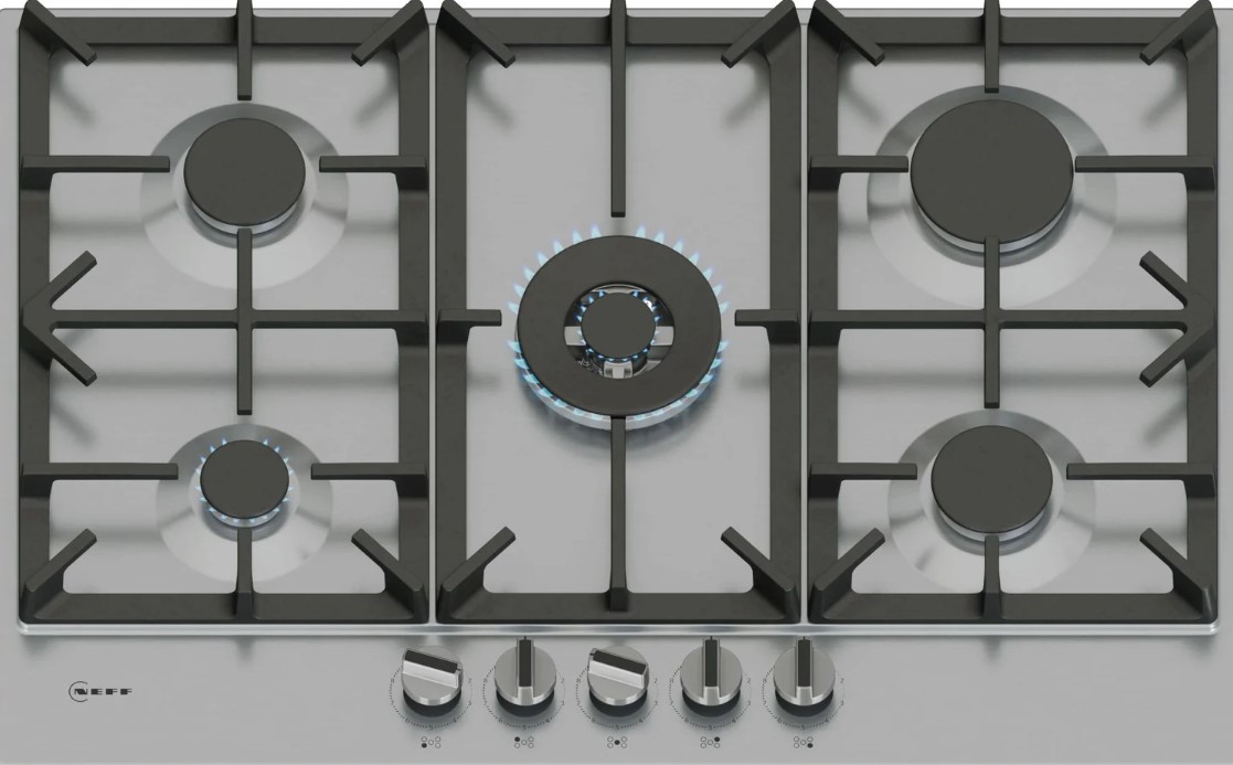 Neff N70 T27ciq8n0 75Cm Wide 5 Burner Gas Hob - Stainless Steel