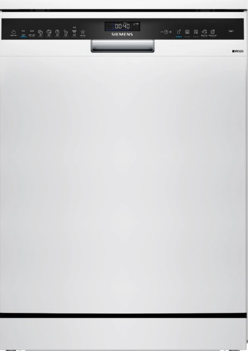 Siemens White Iq500 Sn25ew13ce Standard Freestanding Dishwasher