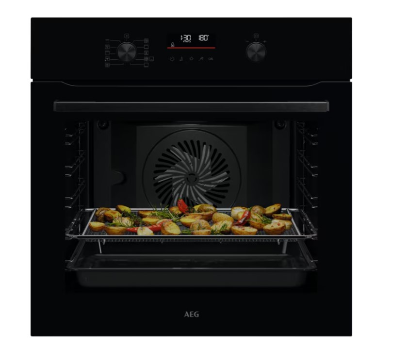 Aeg Black/White Os6pb50ak 6000 Sensecook Pyrolytic Self Clean Built-In Oven